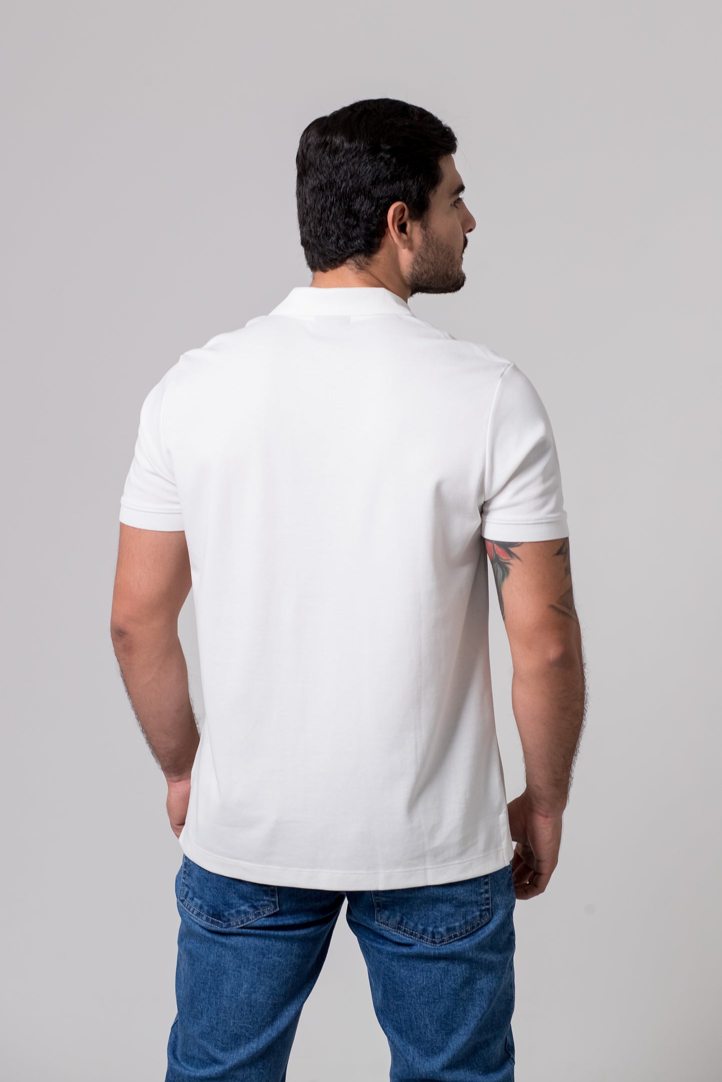 Polo Solido Blanco