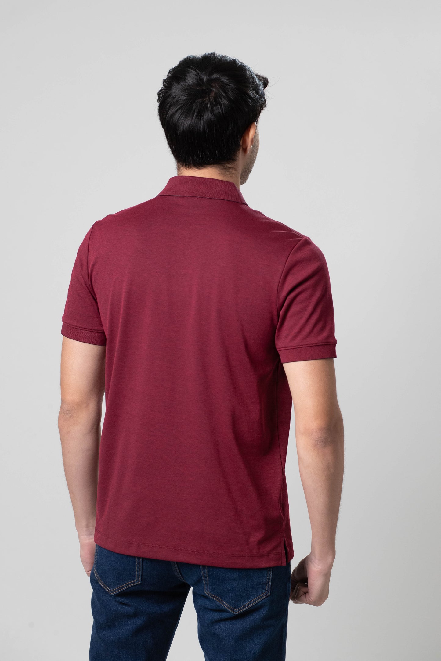 Polo Solido Rojo Vino