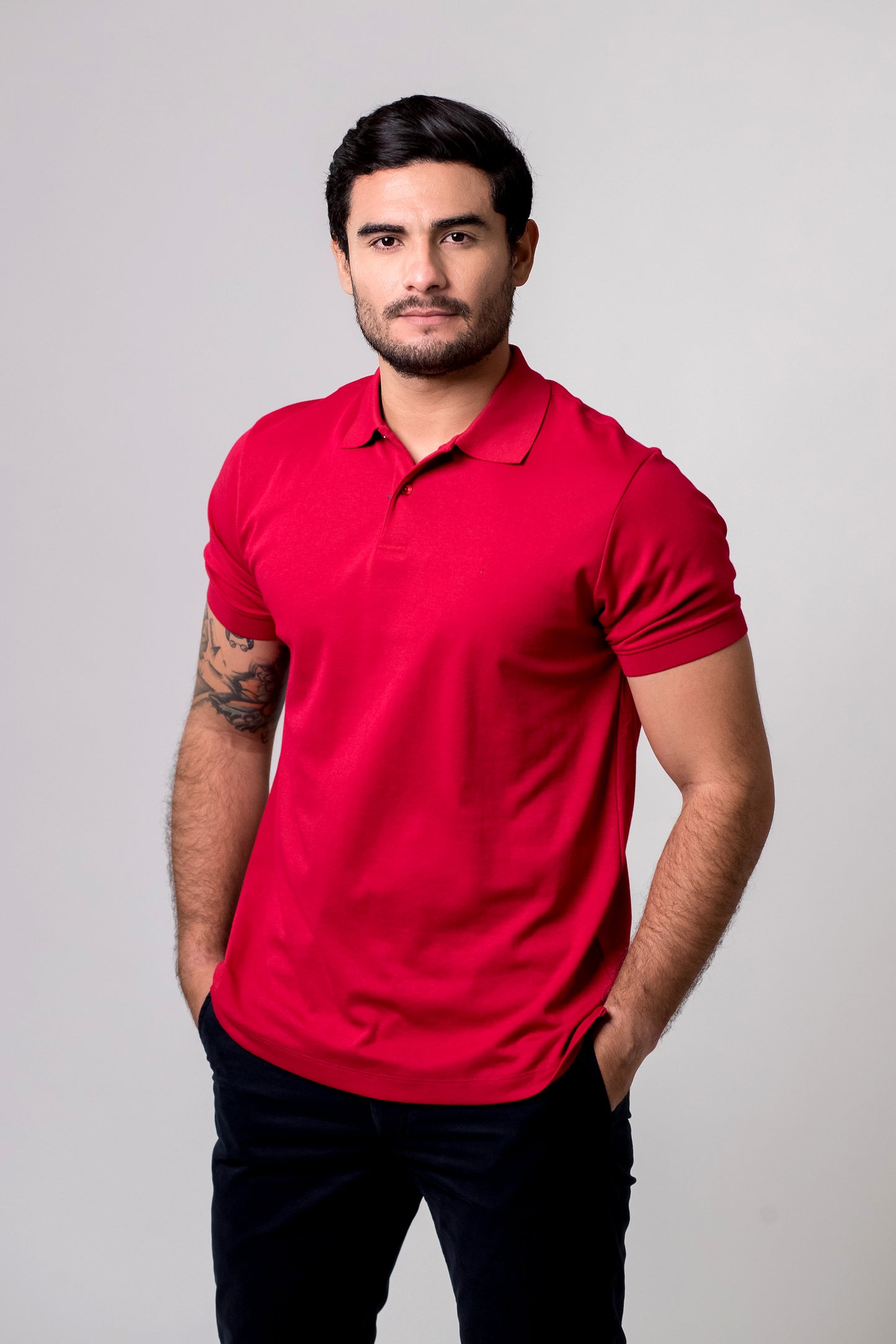 Polo Solido Rojo